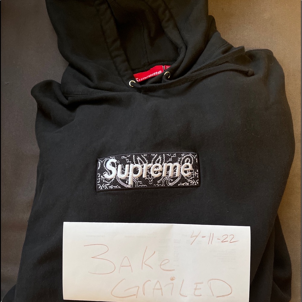 SUPREME BANDANA BOX LOGO BLACK L